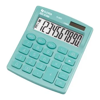 Kalkulačka Eleven Kalkulačka SDC810NRGNE, tyrkysová, stolní, desetimístná, duální napájení