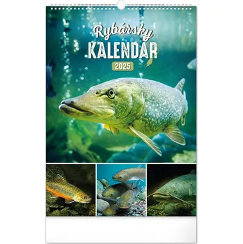 Obraz Nástenný kalendár Rybársky 2025, 33 × 46 cm