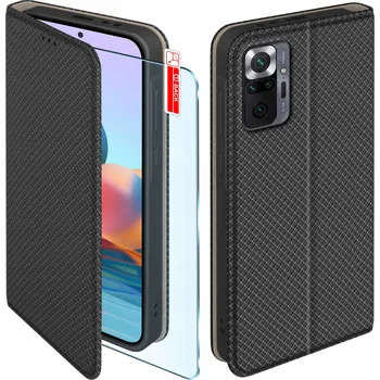 Pouzdro na mobilní telefon Flipové pouzdro KrainaGSM pro Xiaomi Redmi Note 10 Pro černé