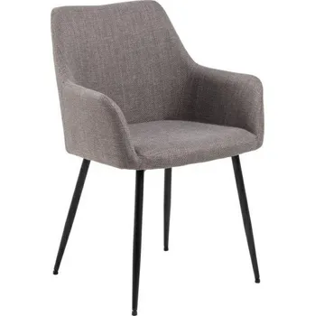 Jídelní židle Jídelní čalouněná židle Lizzy Actona s područkami šedá moderní skořepinová
