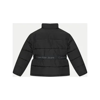 Dámská bunda Calvin Klein Jeans Zimní bunda IG0IG02592 D Černá Slim Fit 12Y
