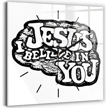 Hodiny Nástěnné hodiny SacroArte černé 30 cm