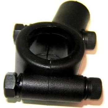 Zrcátko pro motocykl Objímka uchycení zrcátek (závit M10) Stříbrná levotočivý