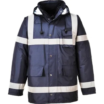 PORTWEST IONA LITE TRAFFIC S433 / Zimní reflexní bunda, nepromokavá - námořní modrá M