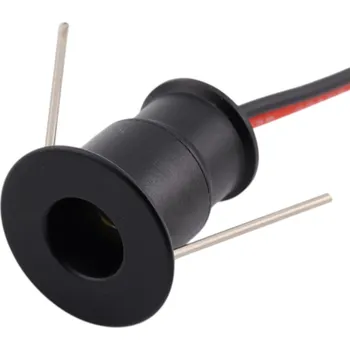 Bodové svítidlo LED-15 mini podhledové svítidlo 1W, černé Teplá bílá 30°