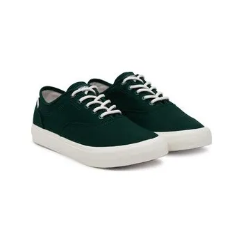 Pánská obuv Tenisky Tommy Hilfiger Th Hi Vulc Low Oxford Twill FM0FM05400 Zelená 44