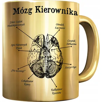 Hrnek WonderGift Zlatý metalický keramický hrnek 300 ml