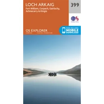 Encyklopedie Loch Arkaig - Fort William and Corpach - Ordnance Survey [EN] (2015, Skládaná mapa, Ordnance Survey)