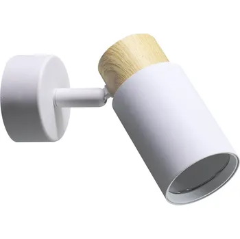 Nástěnné svítidlo Nástěnné svítidlo Claro moderní bílé s dřevem LED nastavitelné do ložnice a obývacího pokoje CANDELLUX