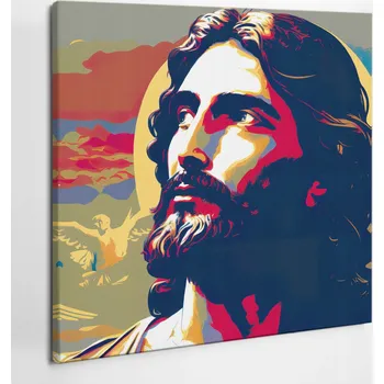 Obraz Foto-obraz na plátně Fotografie Ježíše s Duchem svatým 60x60 cm