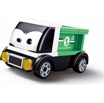 Stavebnice Sluban Sluban Power Bricks M38-B1072C Natahovací autíčko s očima Zelený náklaďák