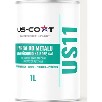 barva na kov Barva na kov US-Coat antikorozní silniční bílá RAL9016 saténová 1 l