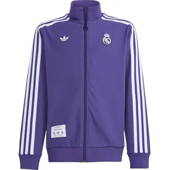 adidas Real Madrid Icon Tracksuit Top Junior's Unity Purple 11-12 Years
