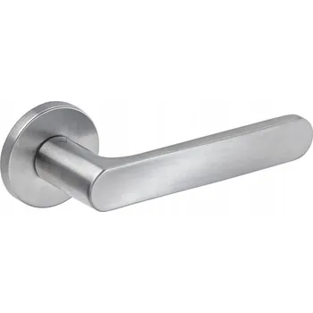 Dveřní kování Klika Rita Fit, kulatá rozeta, kartáčovaný chrom R68F VDS