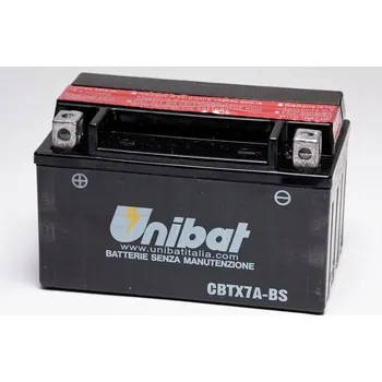 Motobaterie AKUMULÁTOR UNIBAT CBTX7L-BS P+ 6Ah 85A 12V