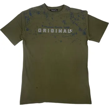 Pánské tričko Nova stil Pánské nadměrné tričko s krátkým rukávem 100%Bavlna ZDENĚK Barva: Zelená, Velikost: 3XL