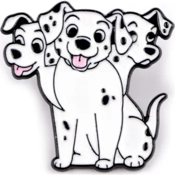 Brož Brož / odznak pes - 1 bílá