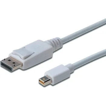 Datový kabel Kabel Digitus MiniDisplayPort / DisplayPort, 2m - bílý