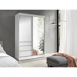 Jurek Meble Šatní skříň Haiti 140, Bílá