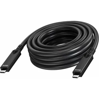 Datový kabel Vision - USB kabel - USB-C (M) do USB-C (M) - USB 3.2 Gen 1 / DisplayPort 2.1 - 3 A - 10 m - Active Optical Cable (AOC), USB Power Delivery (60W), podpora 4K60Hz - cerná