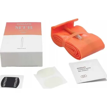 Duše na kolo CYCLAMI Velmi Lehká TPU Duše 63g MTB 29 1,9 - 2,50 Presta 45mm BOX