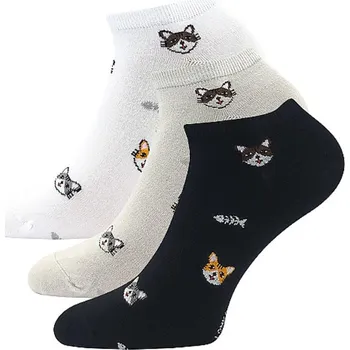 Dámské ponožky Bambusové kotníkové ponožky Lonka Bibijana 3páry mix A