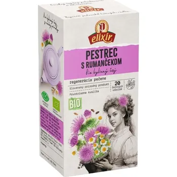 Čaj Elixír BIO Ostropestřec s heřmánkem bylinný čaj