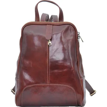 Městský batoh Kožený batoh 33 hnědý, IL GIGLIO