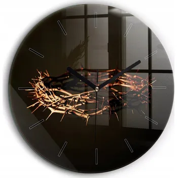 Hodiny Tiché nástěnné hodiny Minimalistické Koruna trnová Ježíše