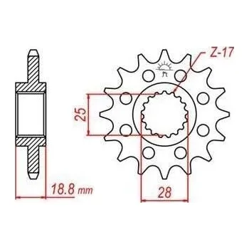 Řetězová sada pro motocykl Řetězové kolečko JT JTF 704-16 16 zubů, 525 APRILIA RST 1000 Mille Futura 2001-2004