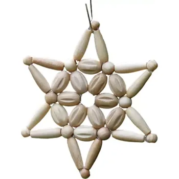 Vánoční ozdoba Ozdoba Hvězdička slámová