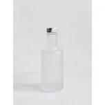 Láhev na olej, ocet, sirup bílá matná VILO 200 ml se stříbrným uzávěrem