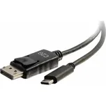 C2G 6ft USB C to DisplayPort Cable - 4K 30Hz - Externí video adaptér - USB-C - DisplayPort - černá