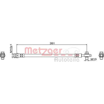 Brzdová hadice Brzdová hadice METZGER 4111829