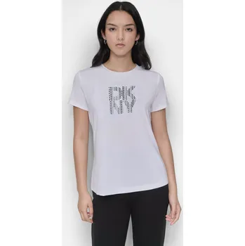 TRIČKO DKNY S/S HOTFIX GRID LOGO WHITE