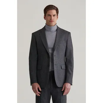 Pánské sako Gant Slim Donegal Suit Blazer Antracite 56