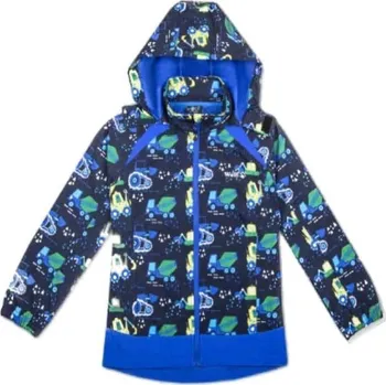 Chlapecké oblečení SOFTSHELLOVÁ BUNDA B2363-VELIKOSTI 98-128 Velikost: 122/128, Barva: Tmavě modrá