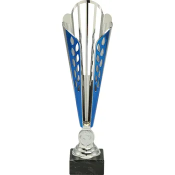 Stříbrnomodrý sportovní pohár 32 - 36 cm - 32 cm