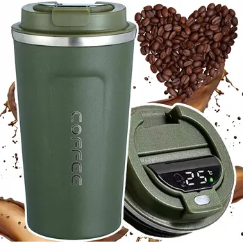 Termoska TERMOHRNEK NA KÁVU ČAJ TERMOSKA 510ML DISPLEJ LCD SMART