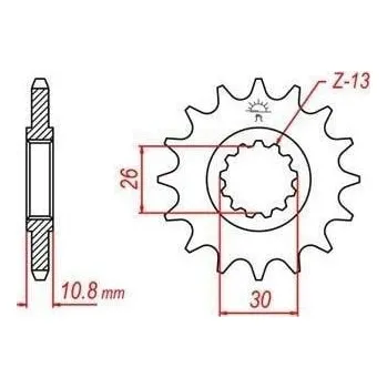 Řetězová sada pro motocykl Řetězové kolečko JT JTF 579-17 17 zubů, 530 YAMAHA FZ1 (Fazer)/ABS 2006-2015