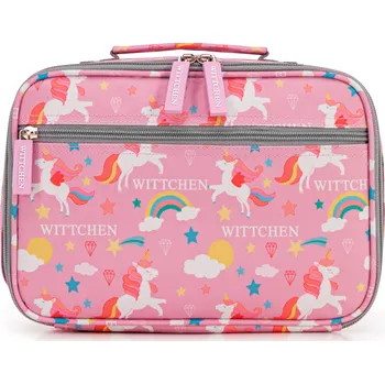 Cestovní taška Dětská modrá obědová taška v dinosauří vzor | WITTCHEN | 56-3K-007-LB-U