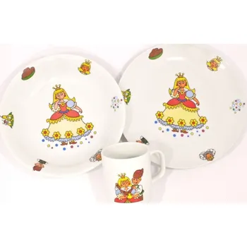 jídelní souprava Thun Dětská jídelní sada Princezna 3ks