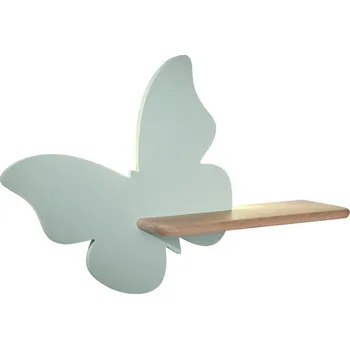 Nástěnné svítidlo Dětské nástěnné LED svítidlo Butterfly mátové dřevěné 5W 4000K