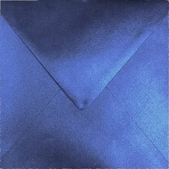 Obálka Čtvercové ozdobné obálky modré safírové 120 g/m2 K4 Shan 10 ks