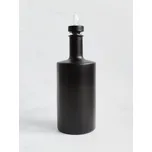 Láhev na olej, ocet, sirup černá matná VILO 500 ml s čirou nálevkou