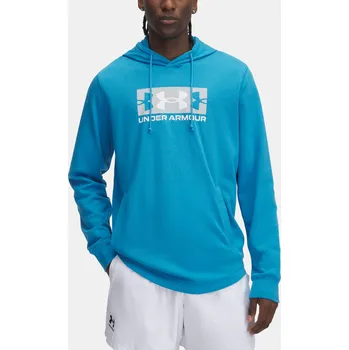 Pánská mikina Pánská mikina Under Armour UA Rival Terry Logo Hood - Pánské Under Armour modrá 3270994