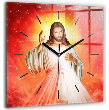 Hodiny Nástěnné hodiny SacroArte červené 60 cm