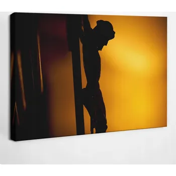 Obraz Fotoobraz na plátně Fotografie do bytu Kříž a Kristus 30x20 cm