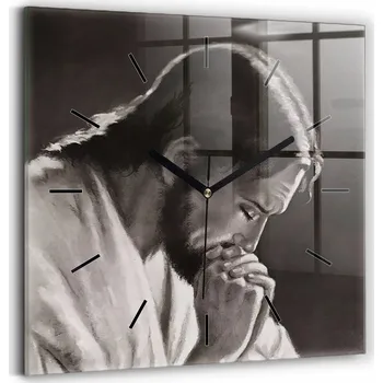 Hodiny Nástěnné hodiny SacroArte šedé 30 cm