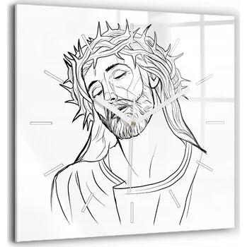 Hodiny Nástěnné hodiny SacroArte černé 60 cm